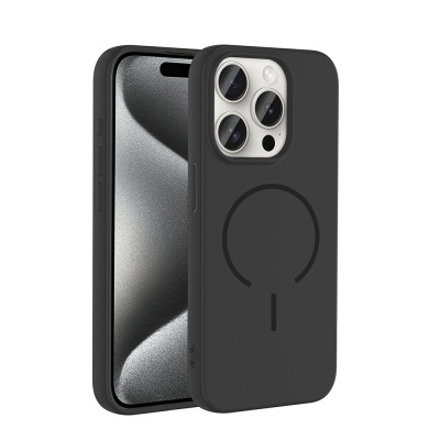 Apple iPhone 15 Pro Case Zore Meta Cover with M-safe Charging Feature - 3