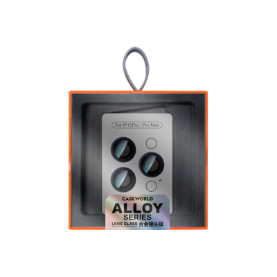 Apple iPhone 15 Pro CaseWorld Alloy Serisi Oleofobik Anti Reflective Kamera Lens Koruyucu - 9