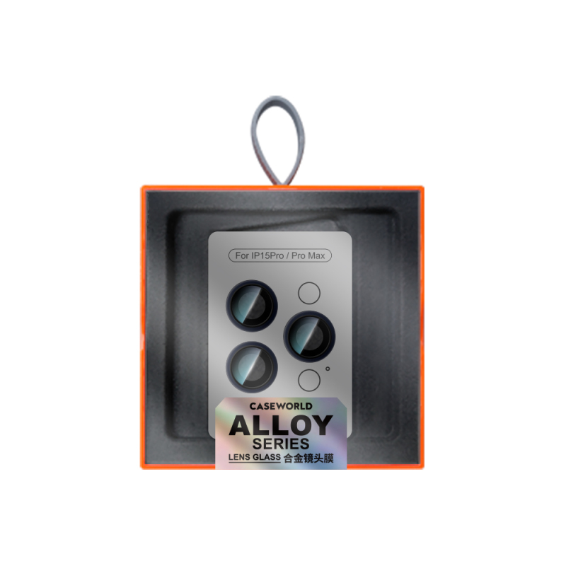 Apple iPhone 15 Pro CaseWorld Alloy Serisi Oleofobik Anti Reflective Kamera Lens Koruyucu - 9