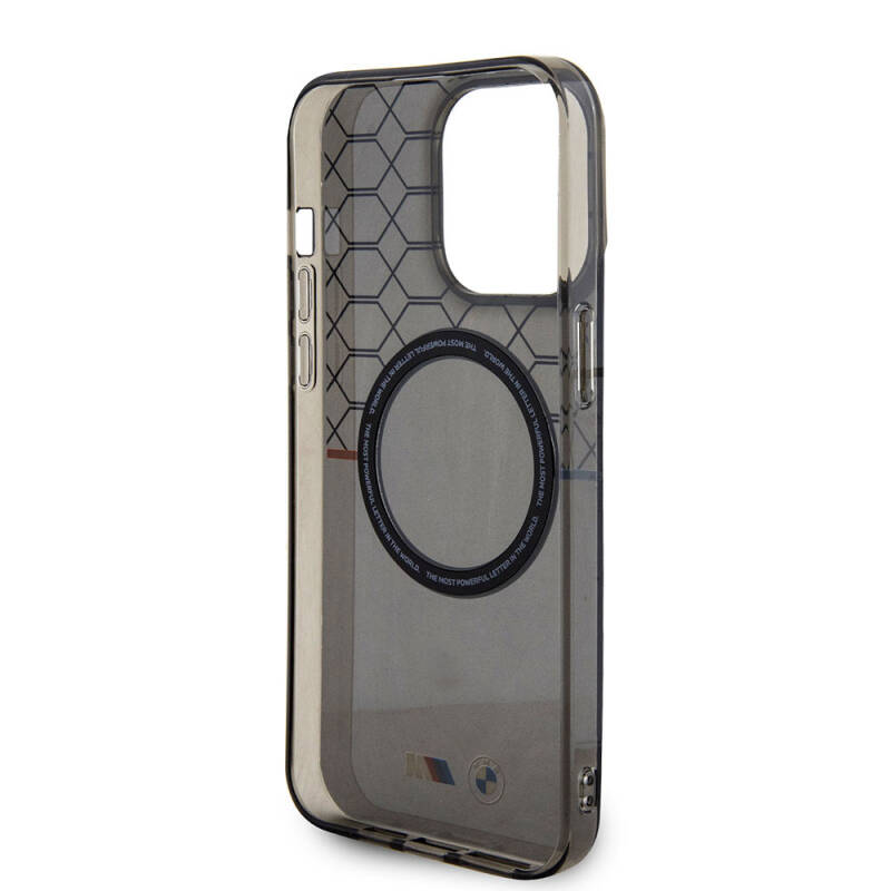 Apple iPhone 15 Pro Kılıf BMW Magsafe Şarj Özellikli Transparan M Dizayn Orjinal Lisanslı Kapak - 6