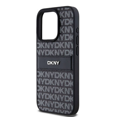 Apple iPhone 15 Pro Kılıf DKNY Orjinal Lisanslı 3D Yazılı Repeat Texture Pattern Kapak - 6