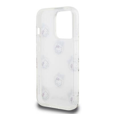 Apple iPhone 15 Pro Kılıf Hello Kitty Orjinal Lisanslı Elektroplating Kaplama Kabarcık Baskılı Kapak - 7