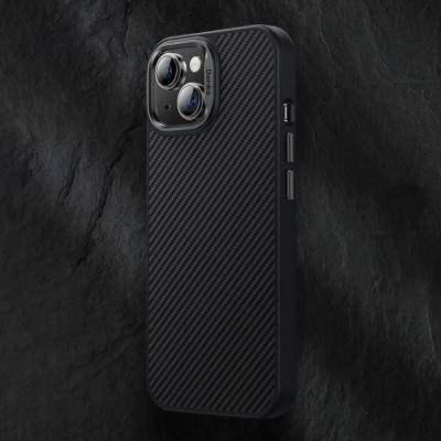 Apple iPhone 15 Pro Kılıf Karbon Fiber Magsafe Şarj Özellikli Benks Hybrid ArmorPro 600D Kevlar Kapak - Thumbnail