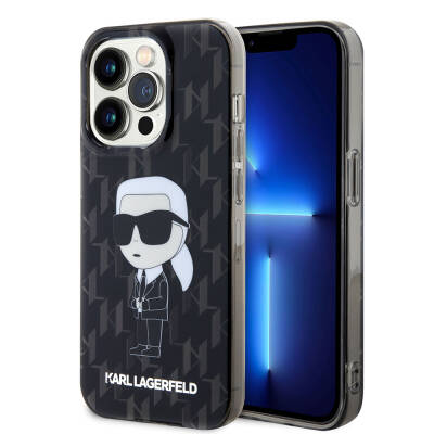 Apple iPhone 15 Pro Kılıf Karl Lagerfeld IML İkonik Monogram Orjinal Lisanslı Kapak - 1