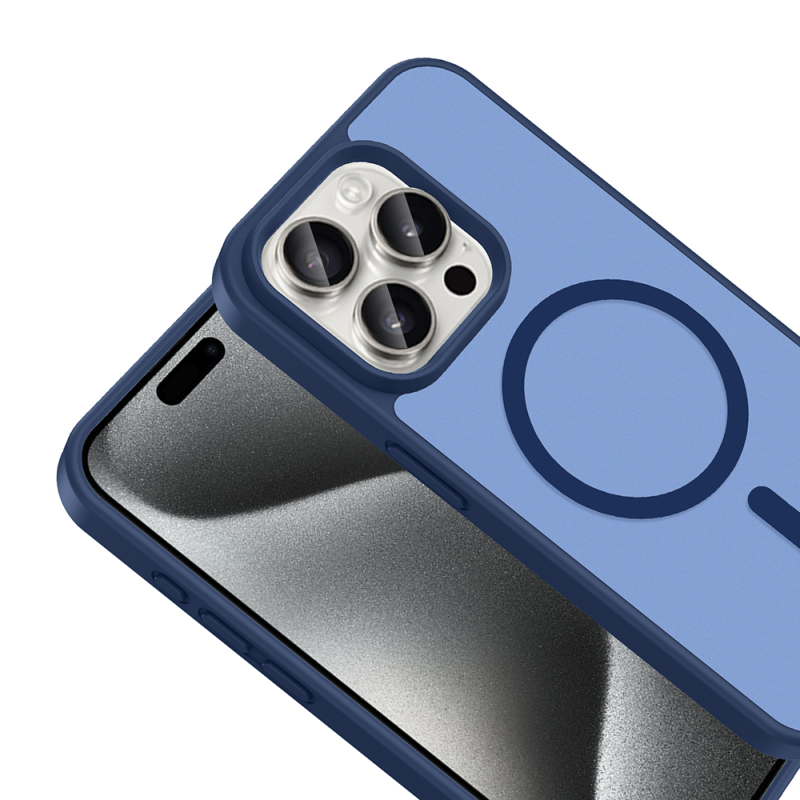 Apple iPhone 15 Pro Kılıf M-safe Şarj Özellikli Zore Babet Kapak - 10