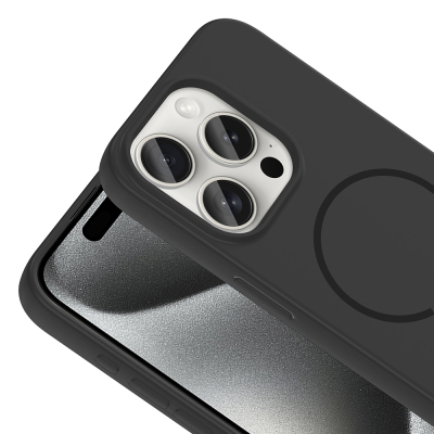 Apple iPhone 15 Pro Kılıf M-safe Şarj Özellikli Zore Meta Kapak - 22