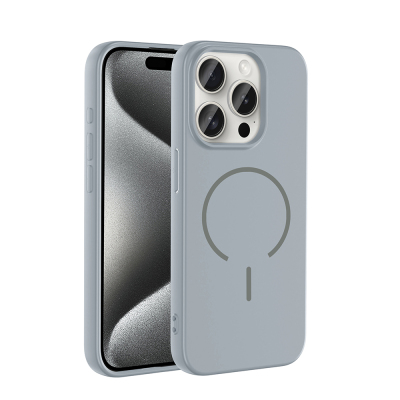 Apple iPhone 15 Pro Kılıf M-safe Şarj Özellikli Zore Meta Kapak - 4