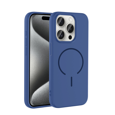 Apple iPhone 15 Pro Kılıf M-safe Şarj Özellikli Zore Meta Kapak - 2