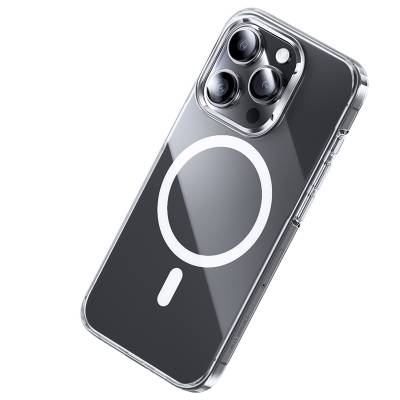 Apple iPhone 15 Pro Kılıf Magsafe Şarj Özellikli Benks ​​​​​​Crystal Serisi Şeffaf Kapak - Thumbnail