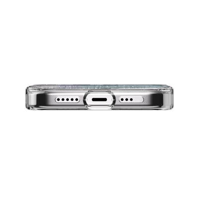 Apple iPhone 15 Pro Kılıf Magsafe Şarj Özellikli Parlayan Simli Şeffaf Lisanslı Switcheasy Starfield-M Kapak - 12