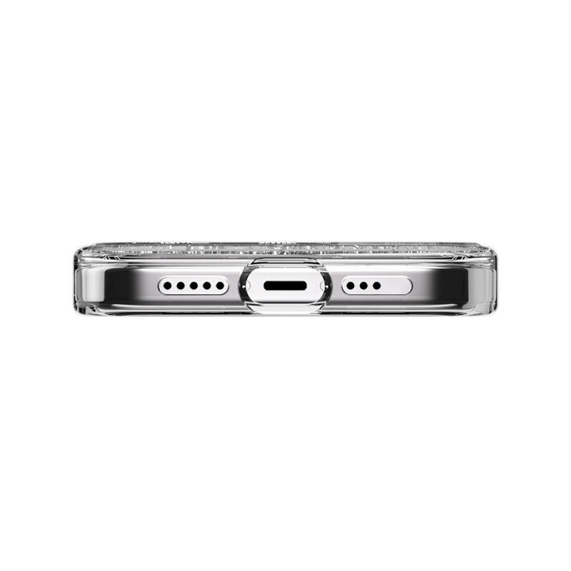 Apple iPhone 15 Pro Kılıf Magsafe Şarj Özellikli Parlayan Simli Şeffaf Lisanslı Switcheasy Starfield-M Kapak - 13