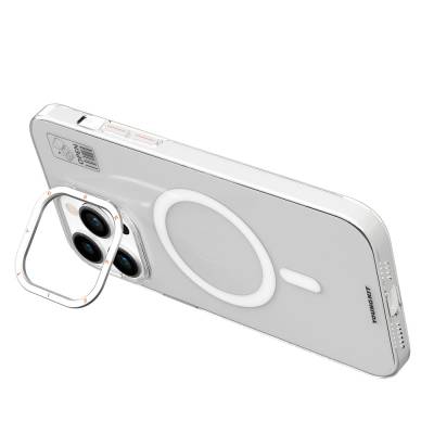 Apple iPhone 15 Pro Kılıf Magsafe Şarj Özellikli Standlı YoungKit Hermit Bracket Serisi Kapak - 5