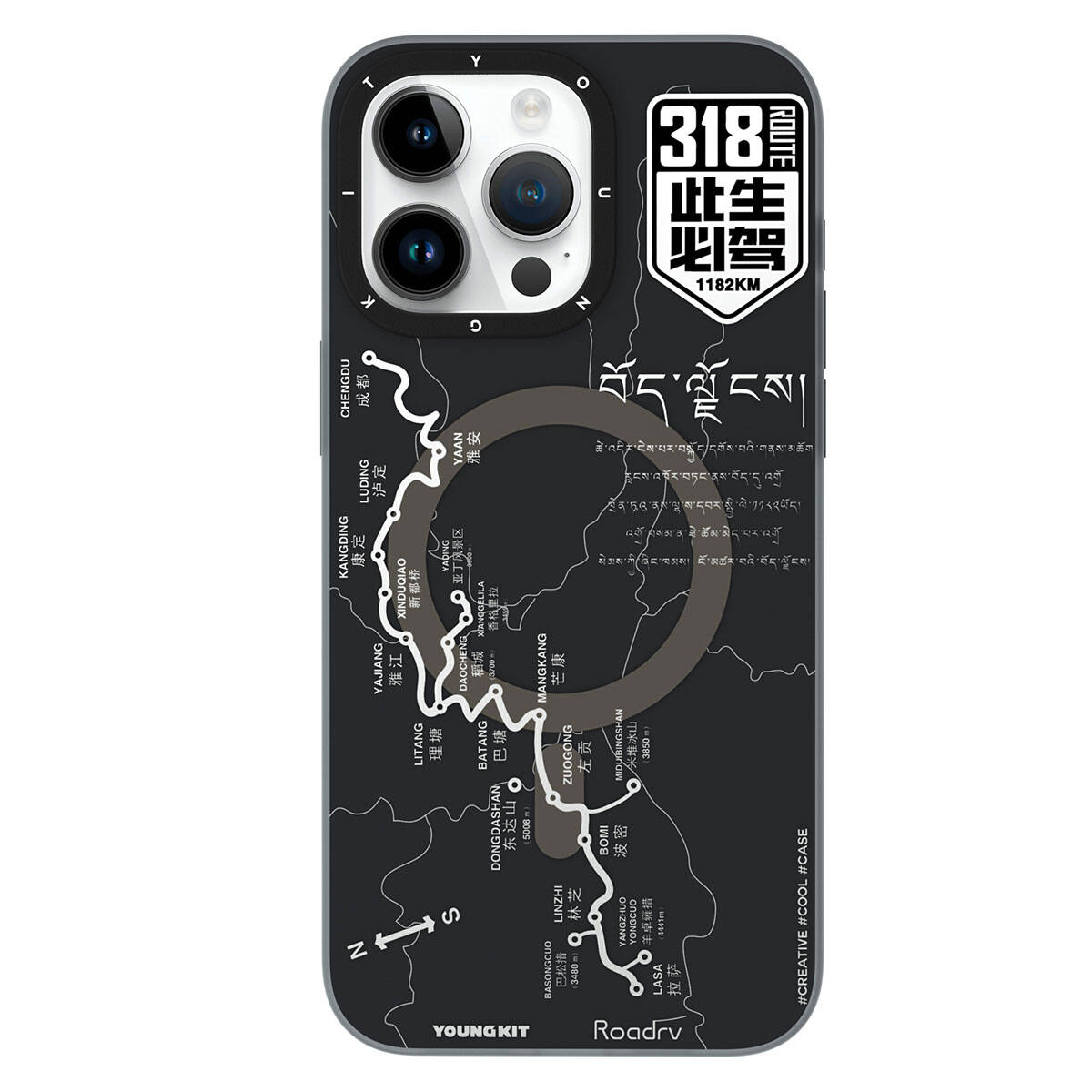 Apple iPhone 15 Pro Kılıf Magsafe Şarj Özellikli Youngkit 318 Road Serisi Kapak - 4