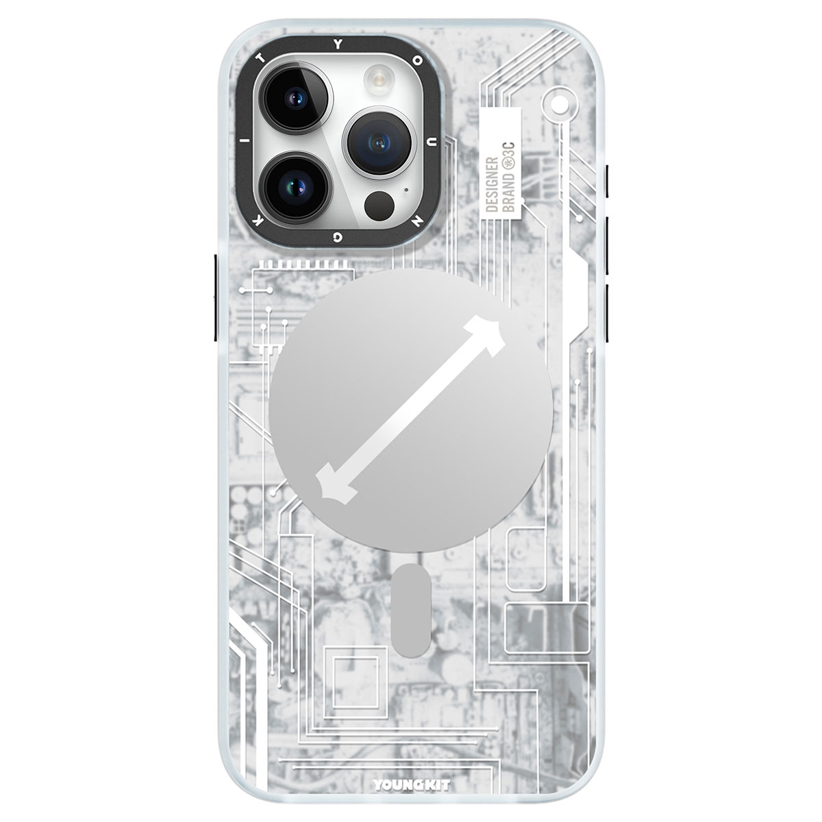 Apple iPhone 15 Pro Kılıf Magsafe Şarj Özellikli YoungKit Technology Serisi Kapak - 2