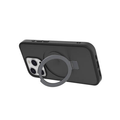 Apple iPhone 15 Pro Kılıf Magsafe Şarj Özellikli Yüzük Standlı Lisanslı Switcheasy Magstand-M Kapak - 6