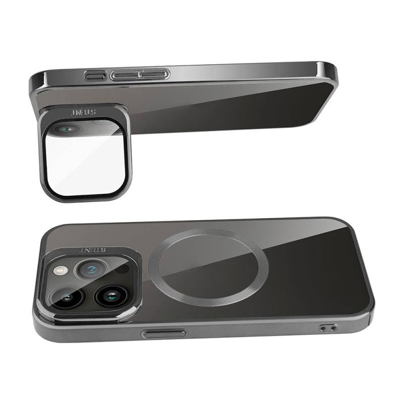 Apple iPhone 15 Pro Kılıf Magsafe Wireless Şarj Özellikli Standlı Zore Klon Kapak - 2