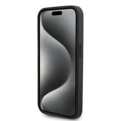 Apple iPhone 15 Pro Kılıf U.S. Polo Assn. Orjinal Lisanslı Deri Şeritli Logo Dizayn Kapak - 5