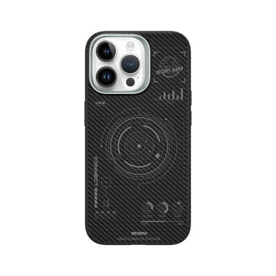 Apple iPhone 15 Pro Kılıf Wiwu HHX-016 Karbon Fiber 600D Mars Kevlar Kapak - 4