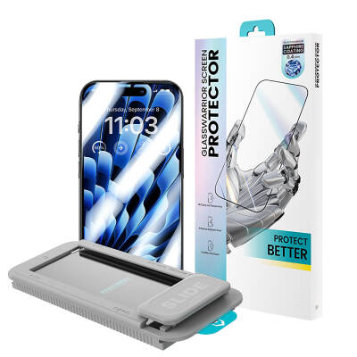 Apple iPhone 15 Pro Max Benks V Pro Sapphire Shield Screen Protector + Easy Application Tool - 1