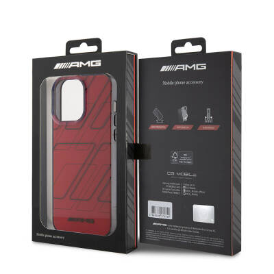 Apple iPhone 15 Pro Max Case AMG Original Licensed Double Layer Square Pattern Cover - 8