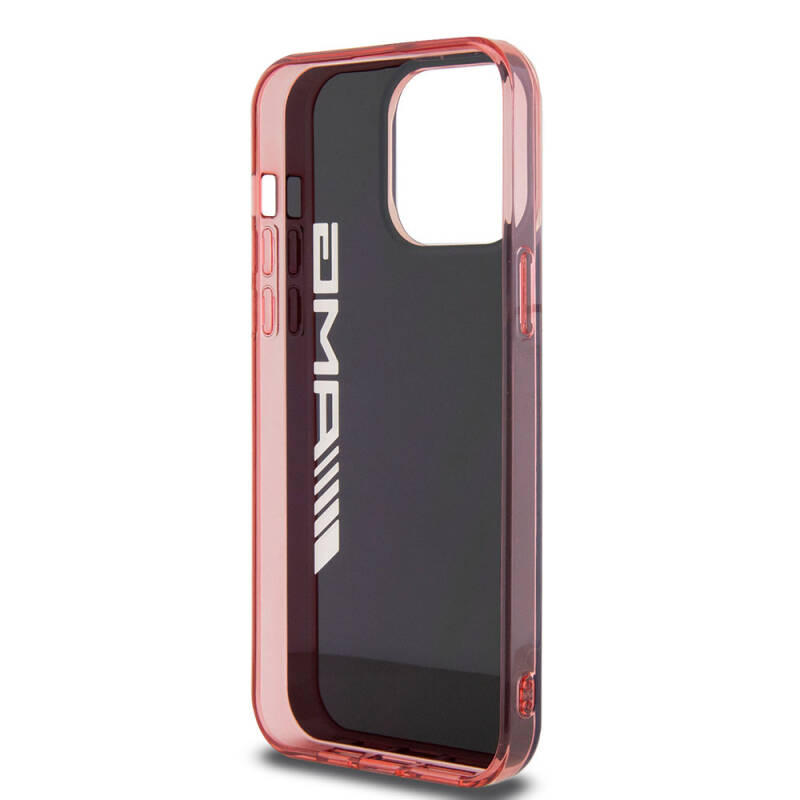 Apple iPhone 15 Pro Max Case AMG Original Licensed Double Layer Transparent Large Logo Cover - 7