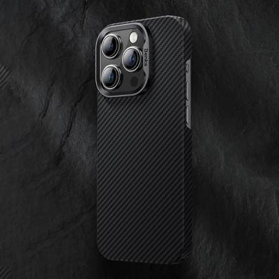 Apple iPhone 15 Pro Max Case Carbon Fiber Benks Essential ArmorAir 600D Kevlar Cover with Magsafe - 8