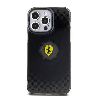 Apple iPhone 15 Pro Max Case Ferrari Original Licensed Magsafe Charge Feature Shattered Dots Pattern Cover - 12