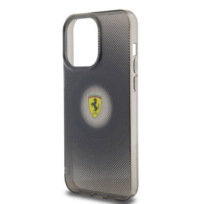 Apple iPhone 15 Pro Max Case Ferrari Original Licensed Magsafe Charge Feature Shattered Dots Pattern Cover - 15