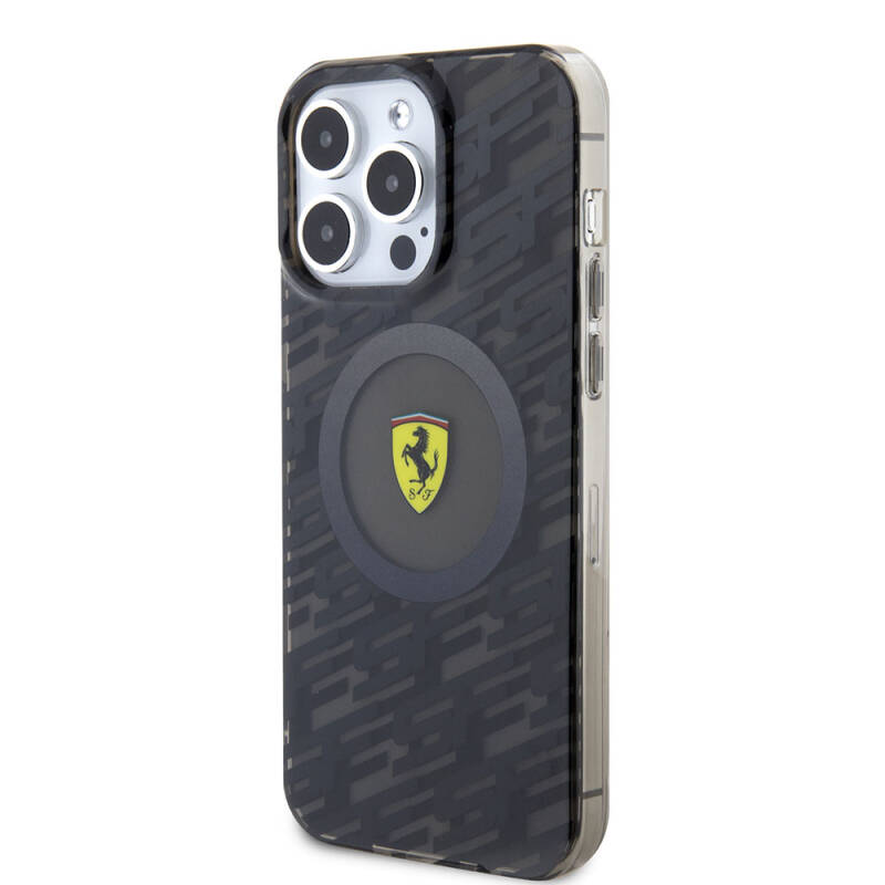 Apple iPhone 15 Pro Max Case Ferrari Original Licensed Magsafe Charging Feature Multi SF Cover - 3
