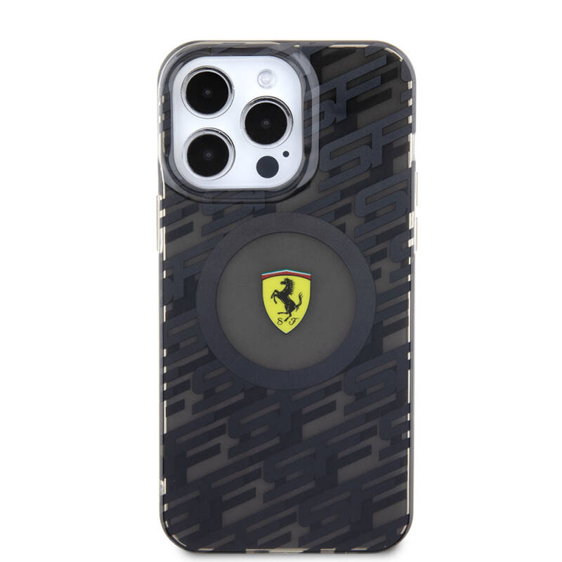 Apple iPhone 15 Pro Max Case Ferrari Original Licensed Magsafe Charging Feature Multi SF Cover - 4
