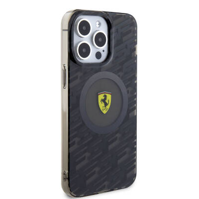 Apple iPhone 15 Pro Max Case Ferrari Original Licensed Magsafe Charging Feature Multi SF Cover - 5