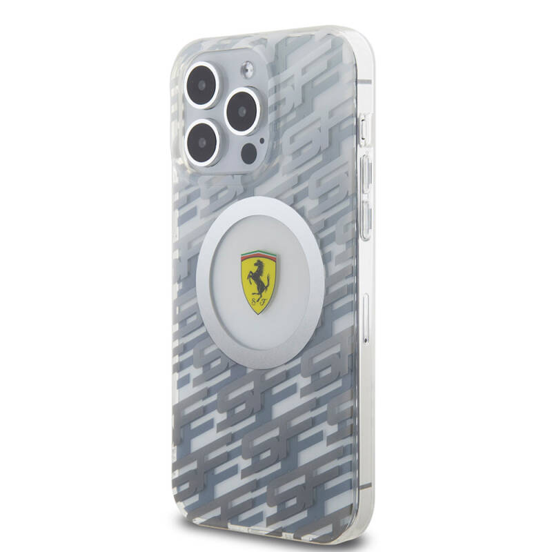 Apple iPhone 15 Pro Max Case Ferrari Original Licensed Magsafe Charging Feature Multi SF Cover - 11