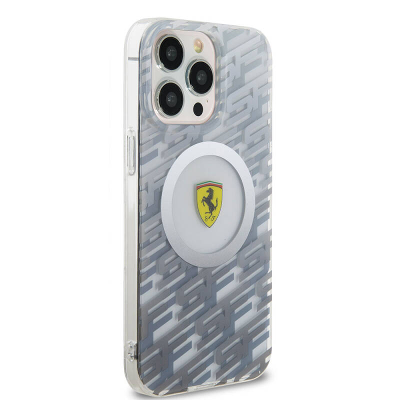 Apple iPhone 15 Pro Max Case Ferrari Original Licensed Magsafe Charging Feature Multi SF Cover - 13