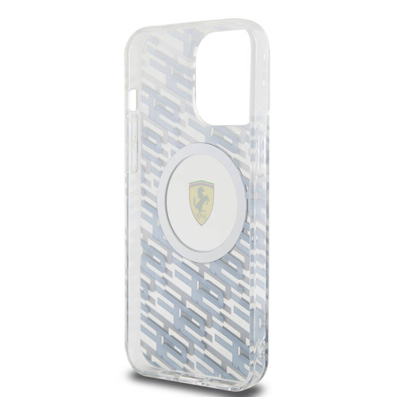 Apple iPhone 15 Pro Max Case Ferrari Original Licensed Magsafe Charging Feature Multi SF Cover - 16