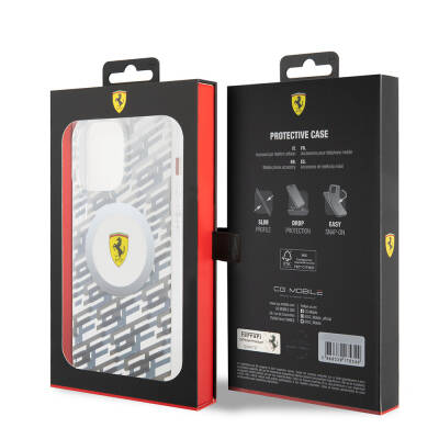 Apple iPhone 15 Pro Max Case Ferrari Original Licensed Magsafe Charging Feature Multi SF Cover - 17