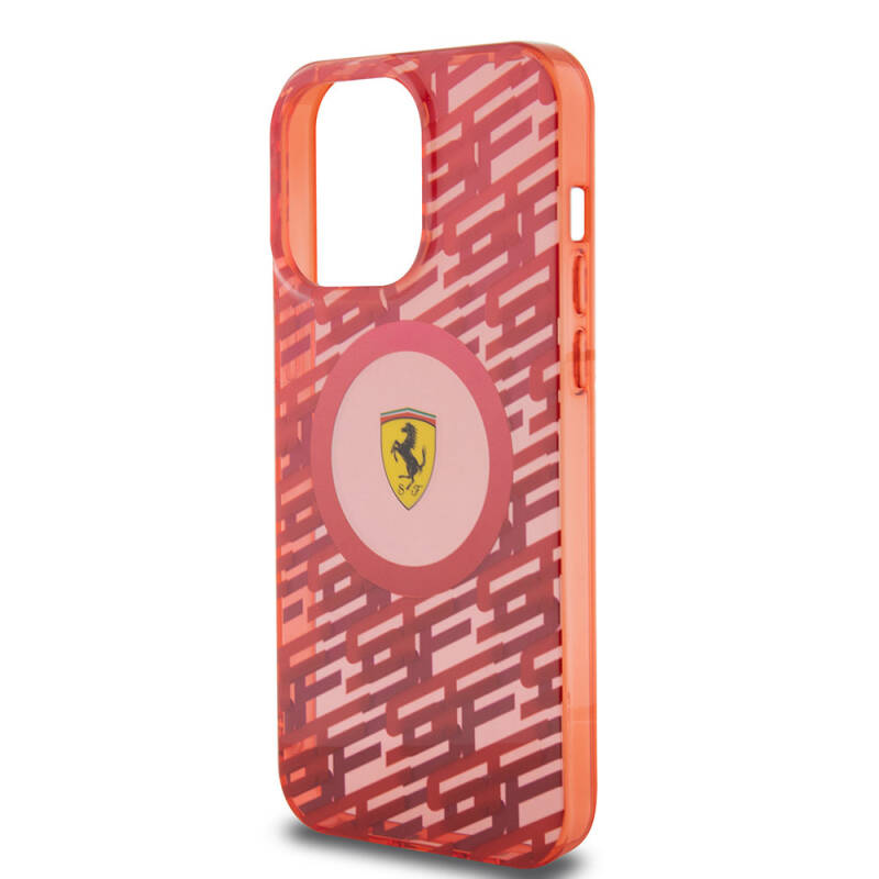 Apple iPhone 15 Pro Max Case Ferrari Original Licensed Magsafe Charging Feature Multi SF Cover - 23