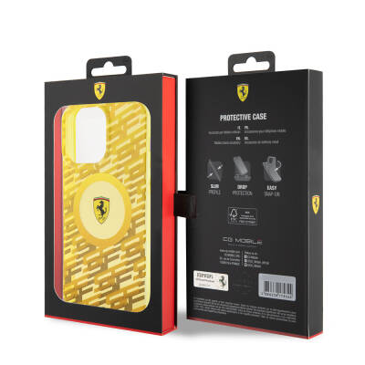 Apple iPhone 15 Pro Max Case Ferrari Original Licensed Magsafe Charging Feature Multi SF Cover - 33