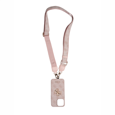 Apple iPhone 15 Pro Max Case Guess Original Licensed 4G Large Metal Logo and Thick Strap - 7