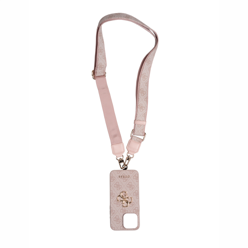 Apple iPhone 15 Pro Max Case Guess Original Licensed 4G Large Metal Logo and Thick Strap - 7