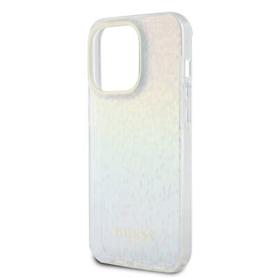 Apple iPhone 15 Pro Max Case Guess Original Licensed Text Logo Mirror Disco Cover - 5