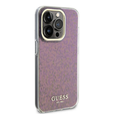 Apple iPhone 15 Pro Max Case Guess Original Licensed Text Logo Mirror Disco Cover - 24