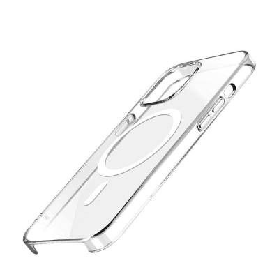 Apple iPhone 15 Pro Max Case IC Chip Transparent Original Cover with Zore Wireless Charging Feature - 2