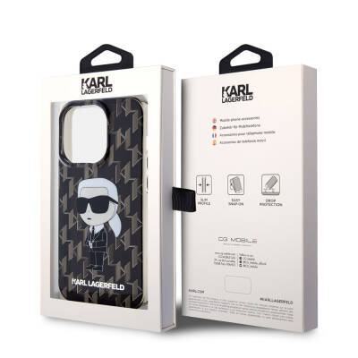 Apple iPhone 15 Pro Max Case Karl Lagerfeld IML Iconic Monogram Original Licensed Cover - 8