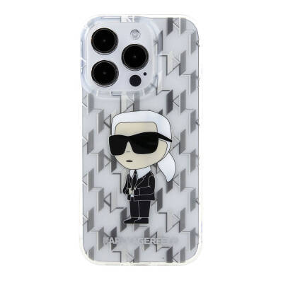 Apple iPhone 15 Pro Max Case Karl Lagerfeld IML Iconic Monogram Original Licensed Cover - 11