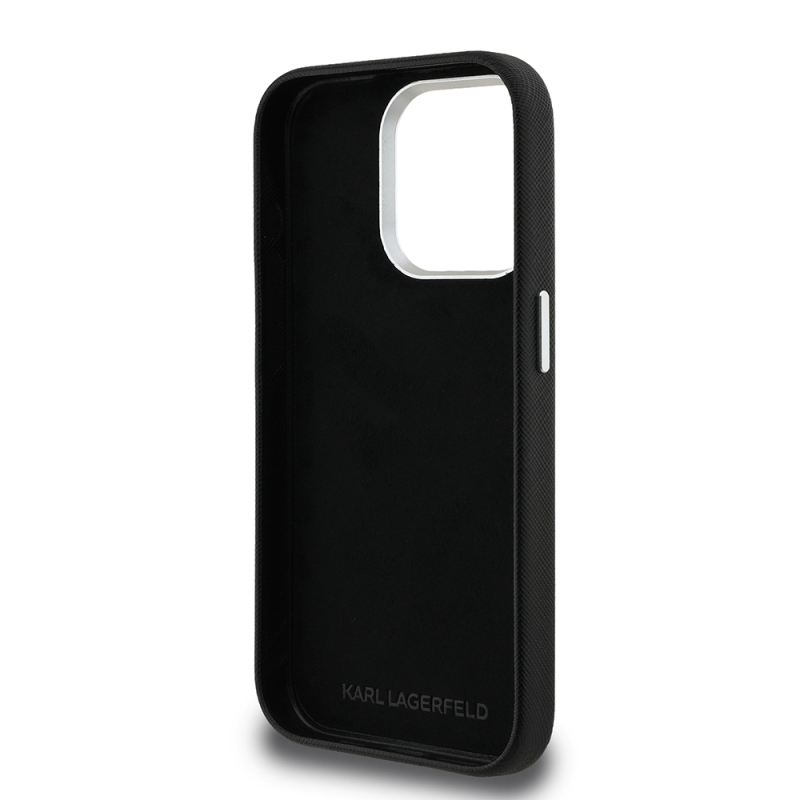 Apple iPhone 15 Pro Max Case Karl Lagerfeld Original Licensed K&C Heads Pins Cover - 9