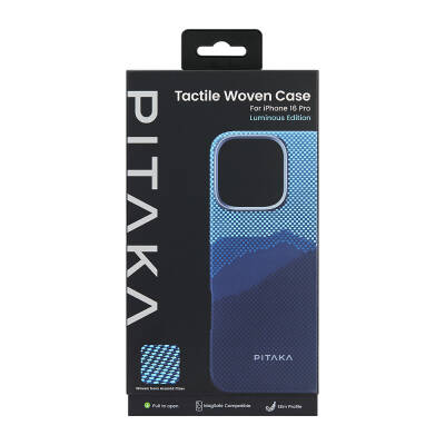 Apple iPhone 15 Pro Max Case M-safe Charging Feature Lumintex Technology Phosphorescent Feature Aramid Fiber Pitaka Tactile Woven Starpeak Series Over The Horizon Cover - 3