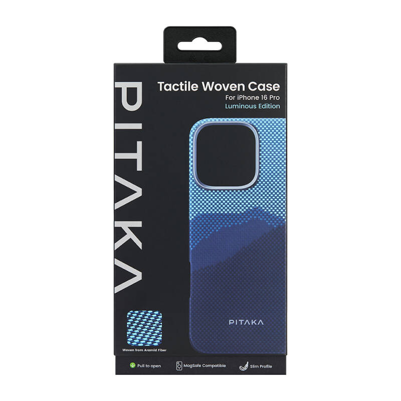 Apple iPhone 15 Pro Max Case M-safe Charging Feature Lumintex Technology Phosphorescent Feature Aramid Fiber Pitaka Tactile Woven Starpeak Series Over The Horizon Cover - 3