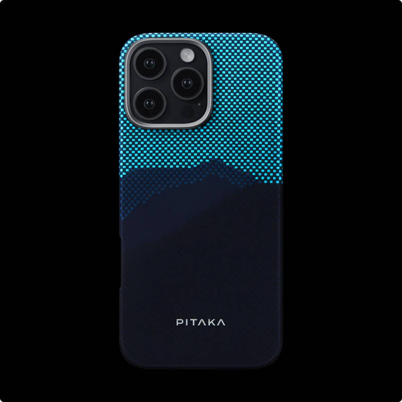 Apple iPhone 15 Pro Max Case M-safe Charging Feature Lumintex Technology Phosphorescent Feature Aramid Fiber Pitaka Tactile Woven Starpeak Series Over The Horizon Cover - 5