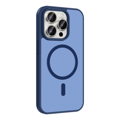 Apple iPhone 15 Pro Max Case M-safe Charging Feature Zore Flat Cover - 9