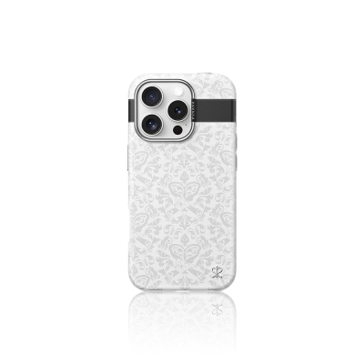 Apple iPhone 15 Pro Max Case Magsafe Charging Artificial Leather Design Patterned Pynana Print Series Cover - 1